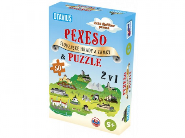 Pexeso & puzzle - Slovenské hrady a zámky