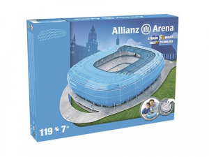 NANOSTAD: 3D puzzle - Allianz Arena modrá