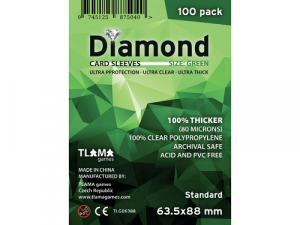 Obaly na karty Diamond Green: Standard (63,5x88 mm)