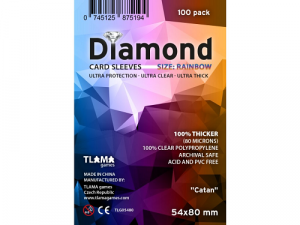 Obaly na karty Diamond Rainbow: (Catan) (54x80 mm)