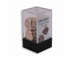 Chessex Specialty Dice Sets - Copper-Plated Metallic 16mm d6 (2pcs)