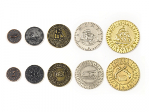 Metal coins set - Pirate Ships
