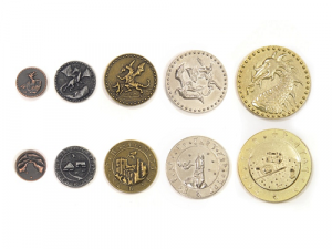 Metal coins set - Dragons