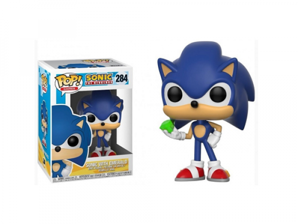 Funko POP! Sonic w/ Emerald- Sonic The Hedgehog