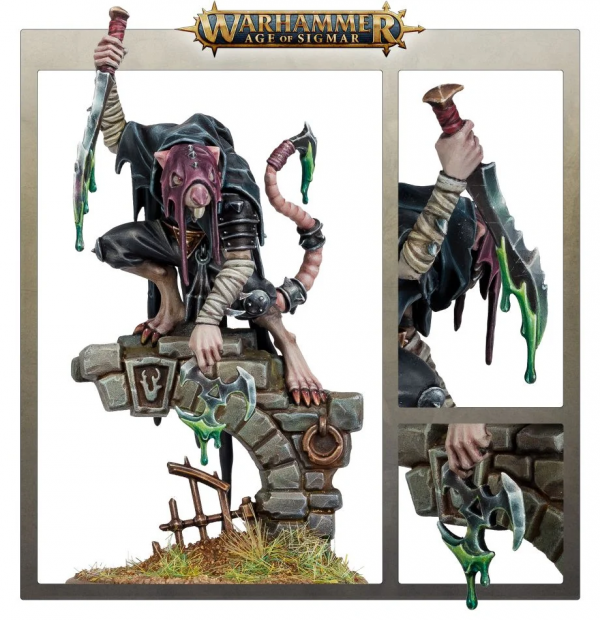 Warhammer Age of Sigmar Skaven Deathmaster Wargame Games