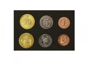 Sada industriálních kovových mincí (50 ks)