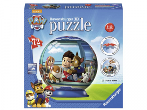 Tlapková patrola puzzleball 3D - 72 dielikov